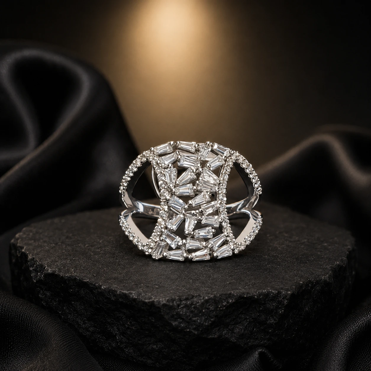 Celestial Baguette 925 Silver Ring — 925 sterling silver rings