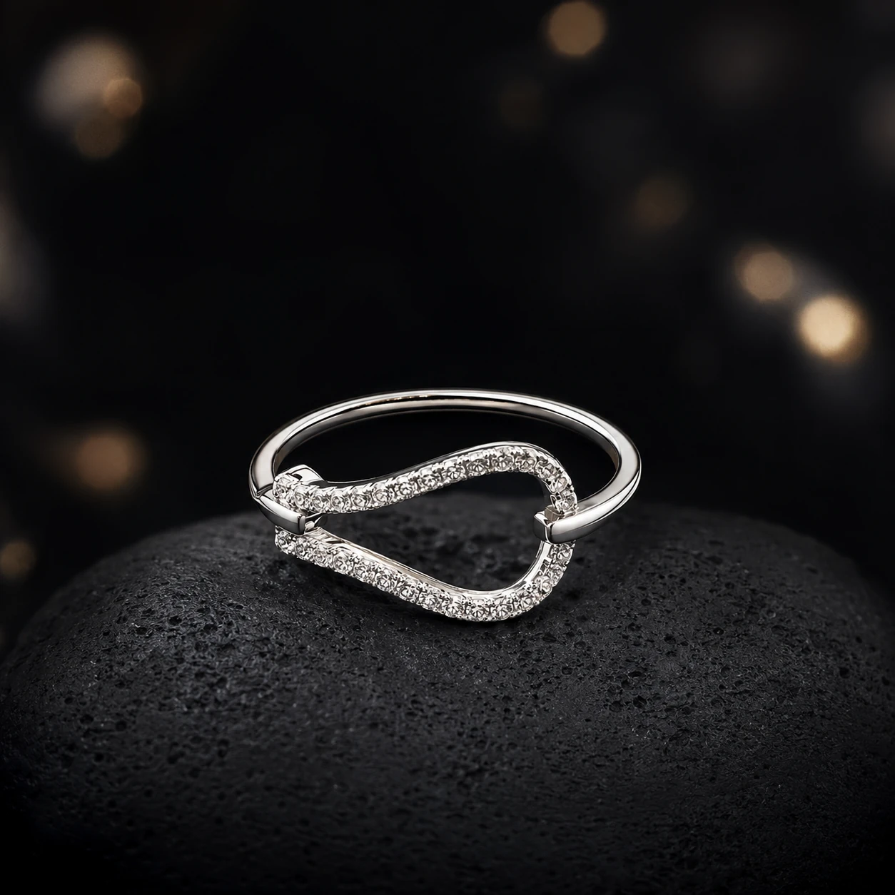 Infinity Wave 925 Silver Ring — 925 sterling silver rings